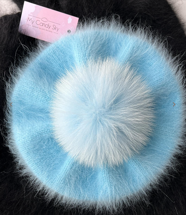 [my.candy.sky] Берет Sky. Пышный (Julia Nurshina, Юлия Нуршина), фото 1 из 1.