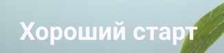 Онлайн-курс «Хороший старт» 2 поток  (Лана Казновская)