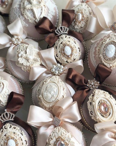 Мастер-класс Бархатные елочные игрушки (Анастасия Костина)