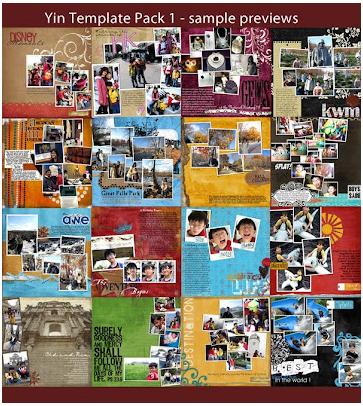 [PSD] Шаблоны для фотокниг Template Pack 1 (YinDesigns)