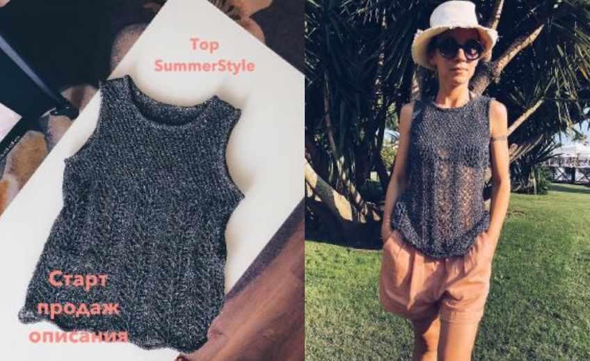 Мастер-класс Летний ажурный топ спицами SummerStyle (Елена Королева)