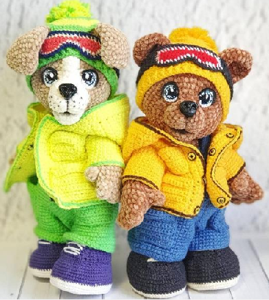 Щенок Сноу и мишка Крейзи. PDF + Видео. (Анастасия Коновалова)