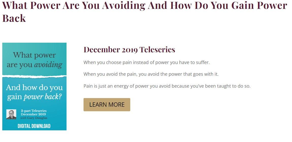 [Access Consciousness] Какой силы вы избегаете и как вернуть её обратно. Декабрь 2019. Звонок 3 из 3 (Гэри Дуглас)