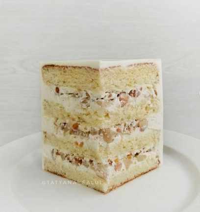 Торт "Сливочная груша с кедровыми орешками" (Татьяна Салуи) @tatyana_salui