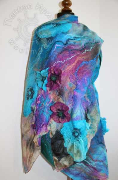 Мастер класс по валянию палантина Вдохновение (Ирина Панова)