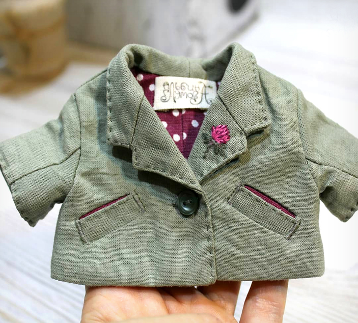 Съемный пиджак для кукол и тедди (Альбина Глумова)