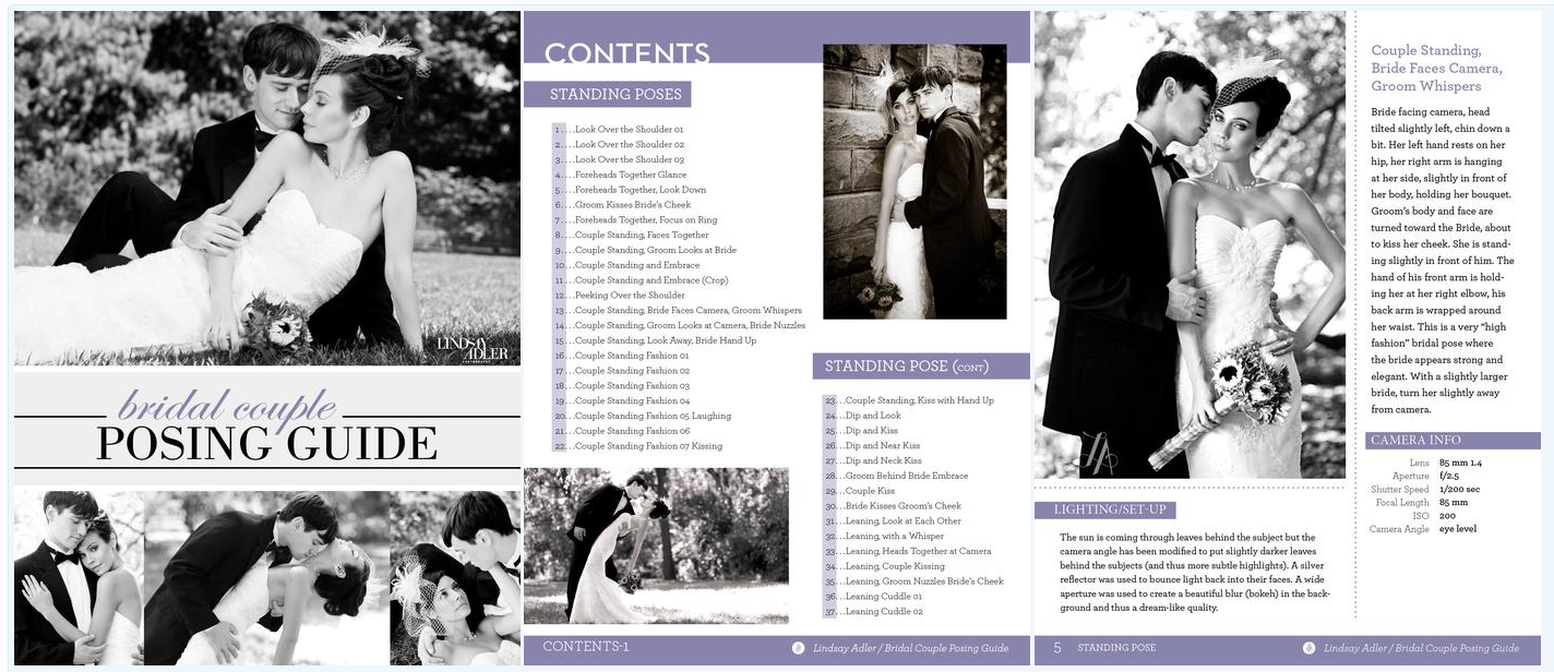 Bridal Couple Posing Guide. Руководство по позированию молодоженов на английском (Линдси Адлер)