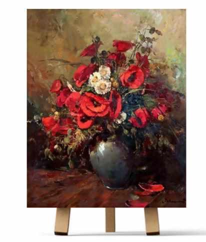 [Рисуем дома] Маки по мотивам художника Gerhard DICKMEIS (Ирина Шпакова)