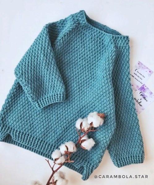 [carambola.star] Свитер женский Альбион крючком (Винникова Анастасия)