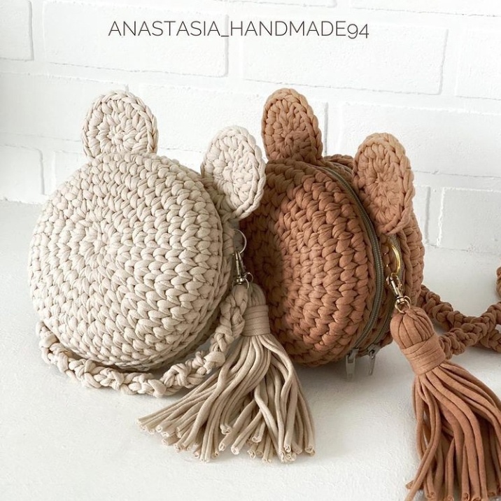 Сумка Мышка: 2 отдела (anastasia_handmade94)