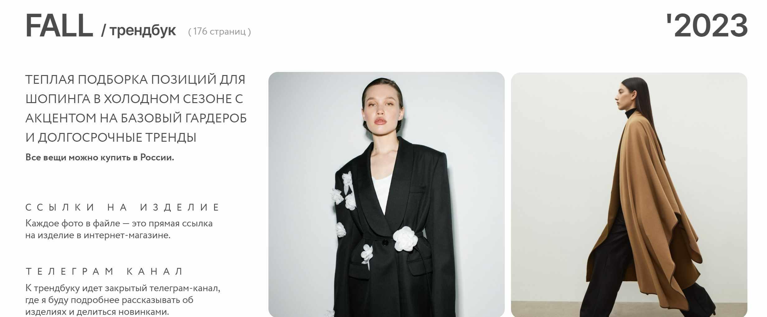 Трендбук Fall  / Осень 2023  (Маргарита Степанченко)