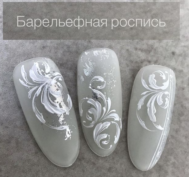 [dizi_ nail] Барельефная роспись ногтей (Дарья Зайцева)