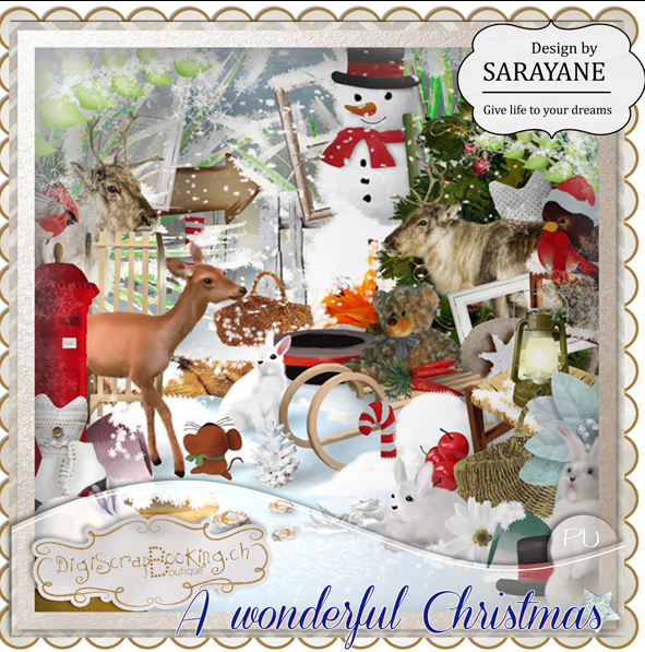 Новогодняя фотокнига. A wonderful Christmas (Digiscrapbooking)