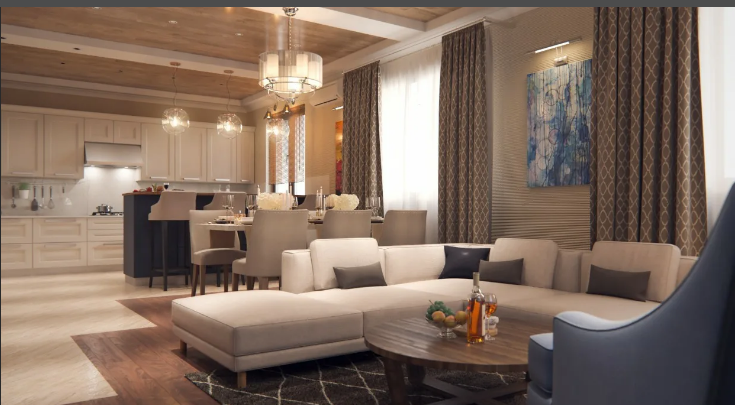 [Графиум] Визуализация гостиной  в 3Ds Max (Анна Макарова)