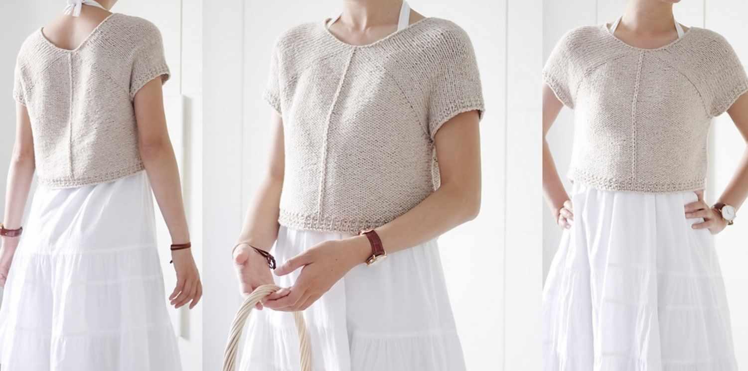 [Вяжи.ру] Топ без швов Piramid