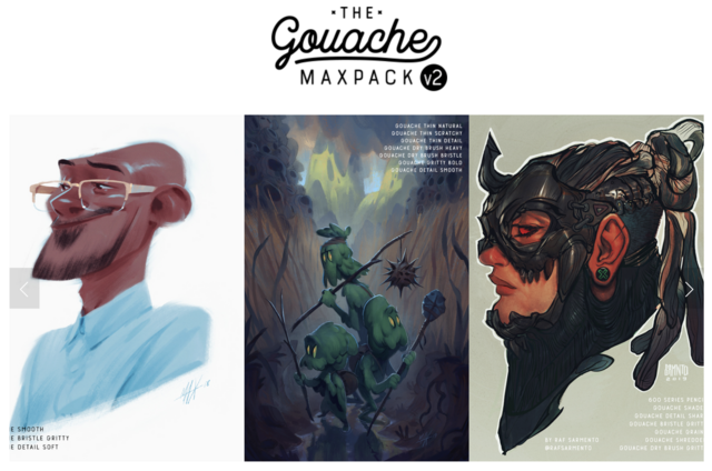 The Gouache MaxPack V2 Brushes for Procreate (Max Ulichney)