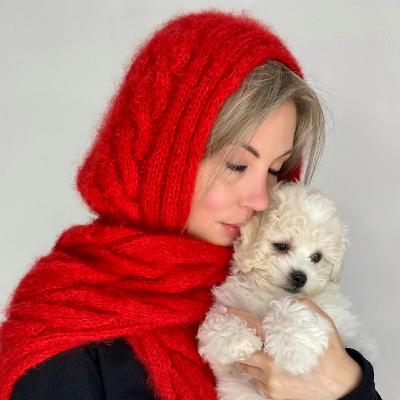 [gala_shei] Шарф-капюшон Водопад (Галина Шейх)