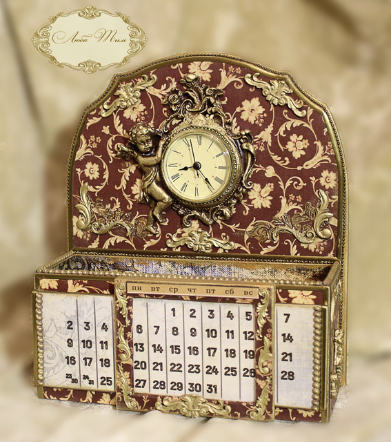 Декупаж. Вечный календарь. Запись вебинара (Люба Тим)