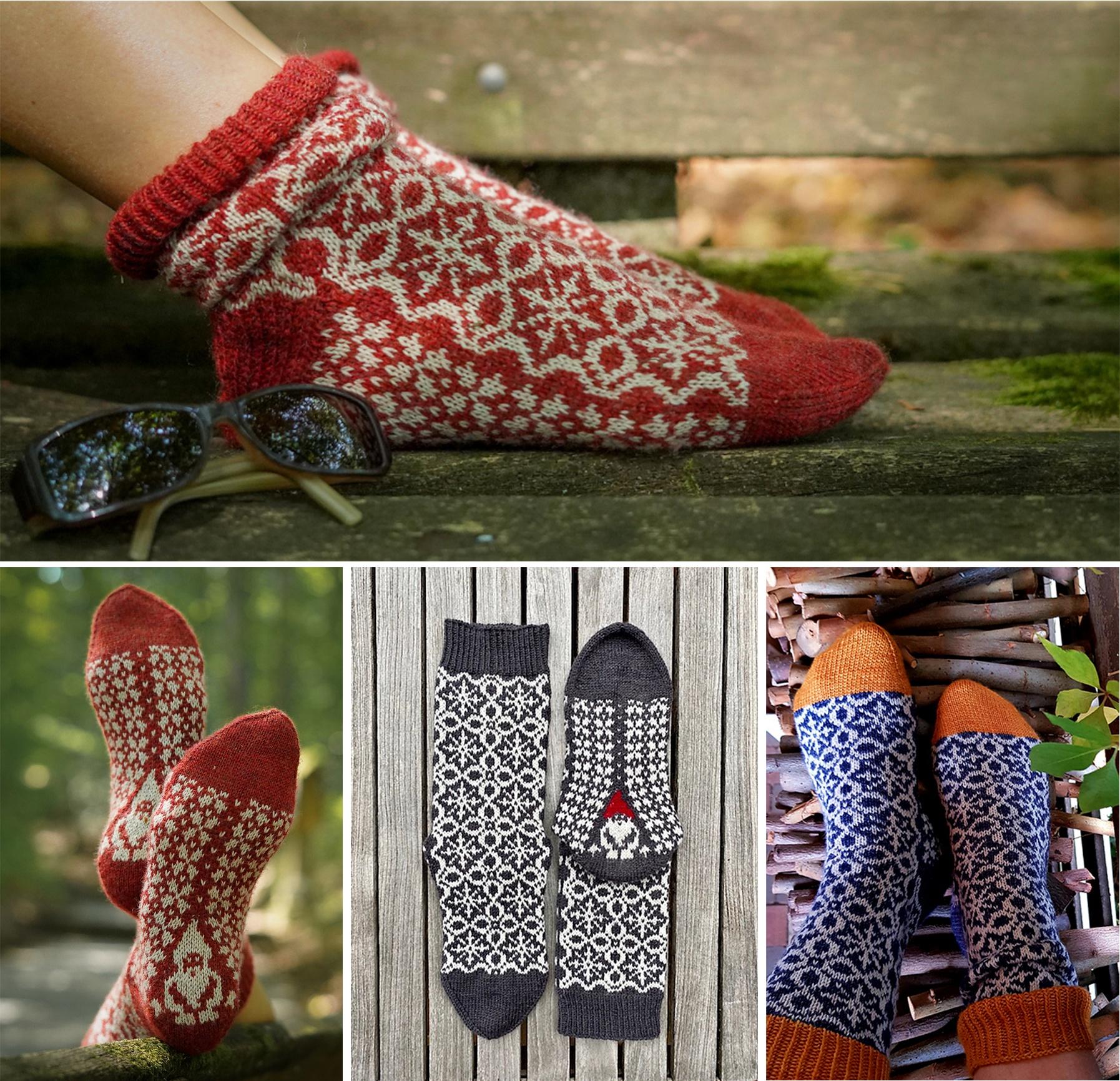 [Вяжи.ру] Жаккардовые носки спицами (Zwergenaufstand)