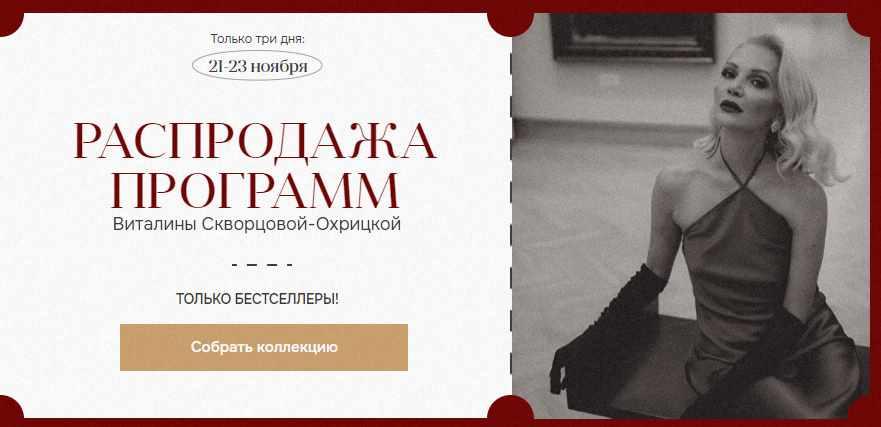 Черная пятница 2023. Мягкая сила + Денег достаточно + Картина будущего (Виталина Скворцова-Охрицкая)