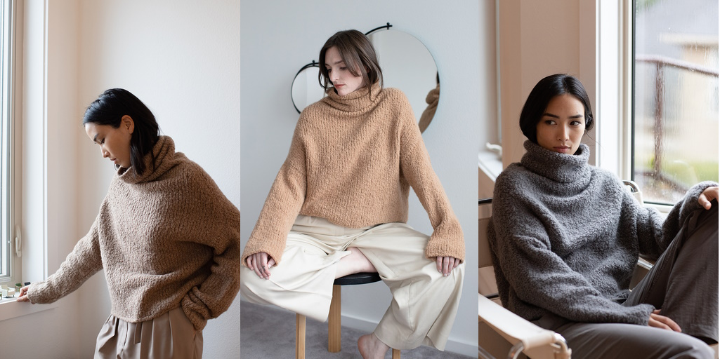 [Вяжи.ру] Пуловер из букле Hegn