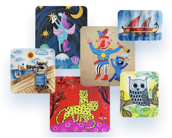 Обучение детей рисованию в летнем лагере, июнь 2020 [Lil School]