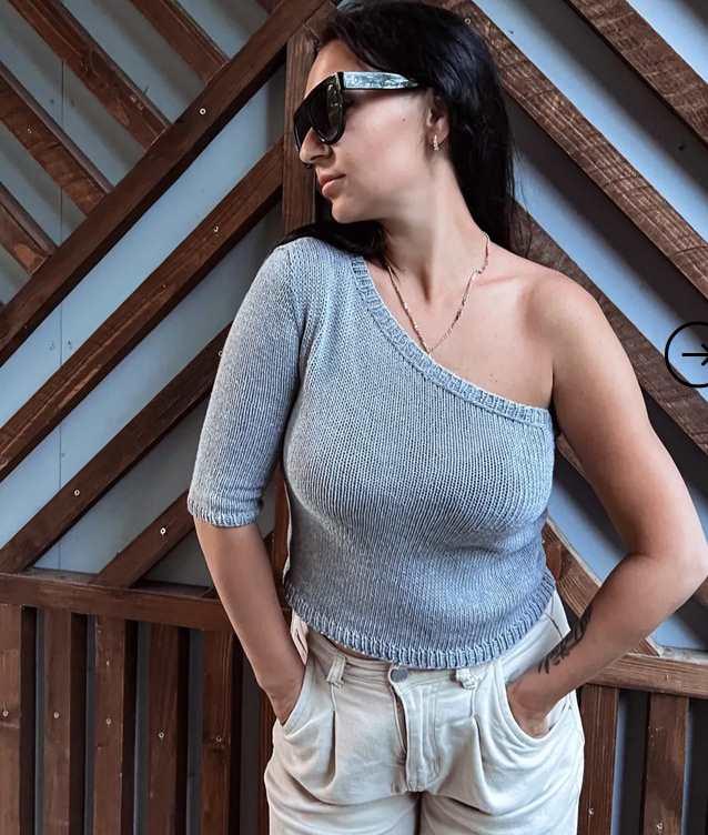 [suturina_knit] Топ Асимметрия (Анна Сутурина)