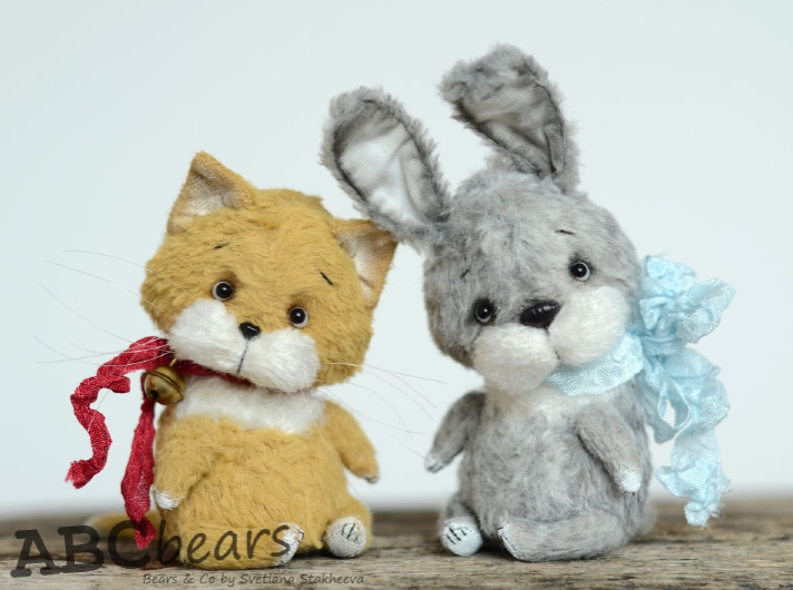 [ABCbears] PDF-выкройка 2 в 1 "Заяц и Кот" (Светлана Стахеева)