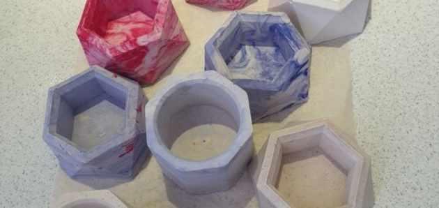 Подсвечники из алебастра (Яна Ножкина)