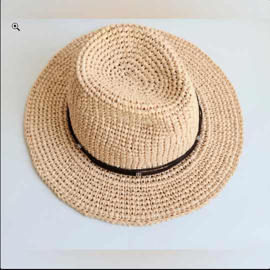 Шляпа из рафии  Федора 2.0 (annetta_handmade)