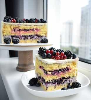 Рецептурная карта «Черничный торт с лимонным курдом» (Софья Иванькова)