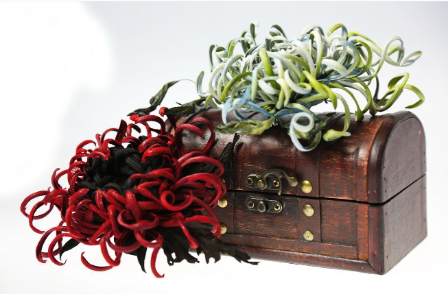 Видео мастер класс по цветам из кожи Хризантема (Инна Шкуропат), фото 1 из 1.