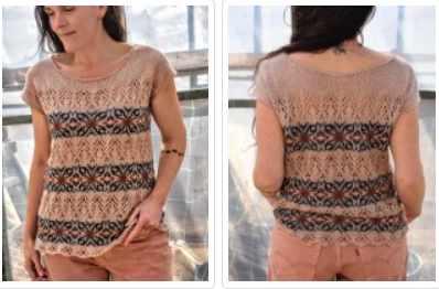 [vjazhi.ru] Льняной топ с жаккардовым узором Duntara (Jennifer Beale)