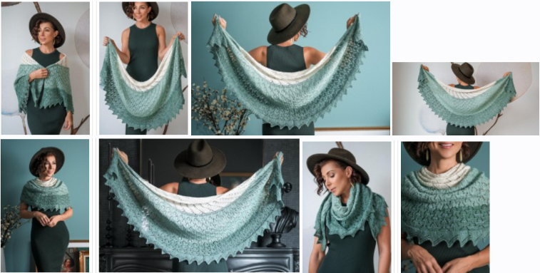 [Вяжи.ру] Шаль спицами Dichondra