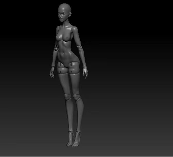 [puppeshop] 3d модель шарнирной куклы (Ольга Гаврилюк)