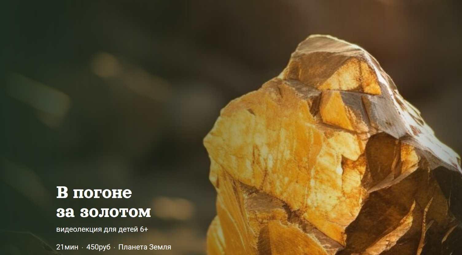 [Детский лекторий] В погоне   за золотом (Александр Толмачев)