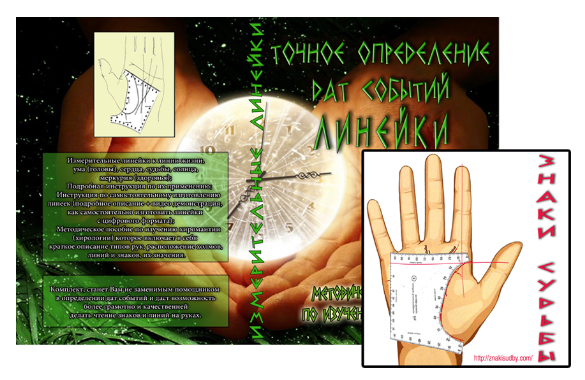 Линейки Хироманта. Измерительный комплект для определения времени исполнения событий (Михаил Оноприенко)