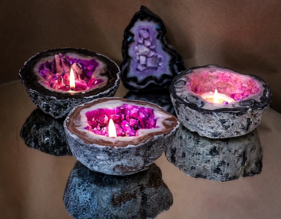 Свеча Аметистовая Жеода (Анастасия Ркоян)