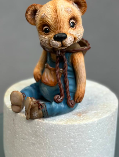 [Kabilova school] Винтажный мишка (Диля Кабилова)