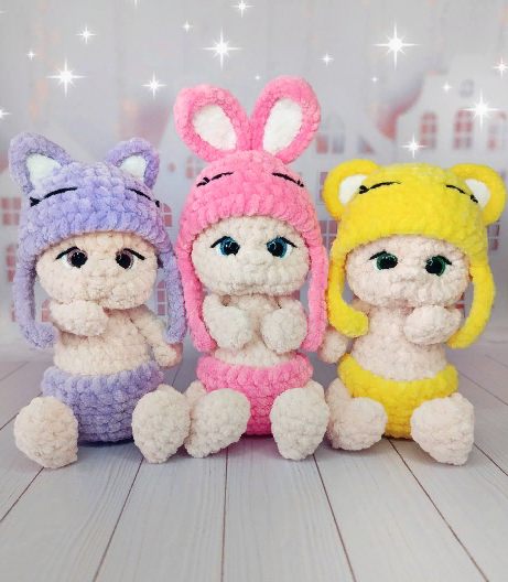 Малыши в шапочках (plush_happy_toyss)