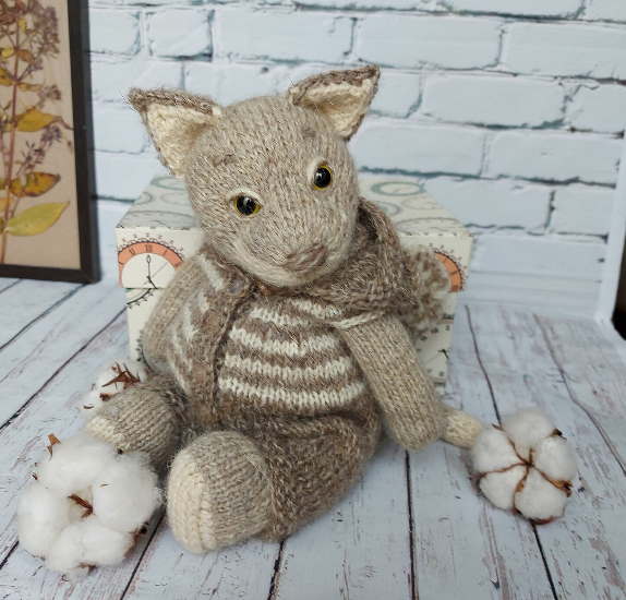 Волк. Спицы (Наталья Васяева)