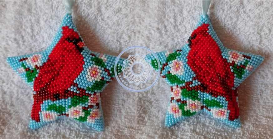 Схема звезды Красный кардинал (Татьяна Акиндеева)