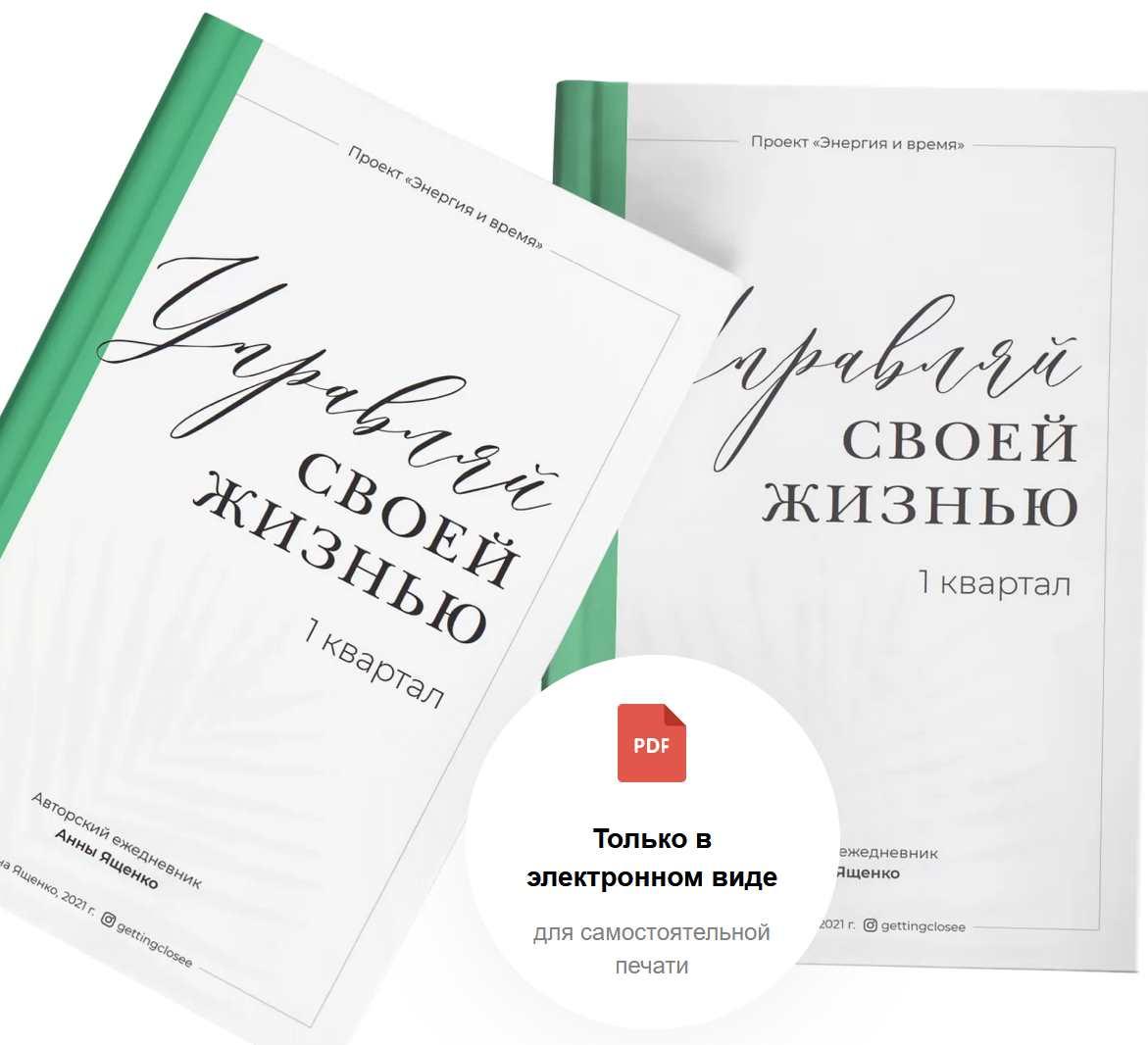 Авторский ежедневник "Управляй своей жизнью". 4 квартала 2022 (Анна Ященко)