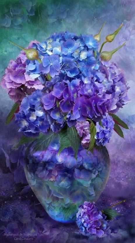 [Студия живописи Надежды Русиновой] Синяя гортензия (Надежда Русинова)