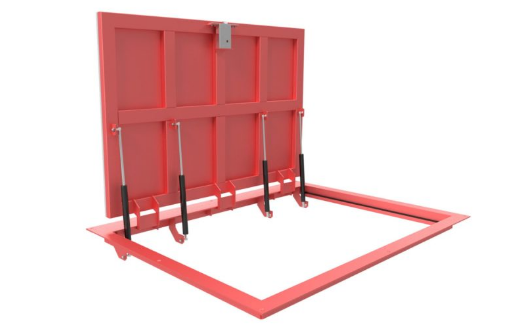 [opentech24] Люки напольные невидимки под плитку или ламинат на газлифтах. Чертежи