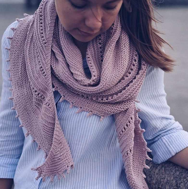 Схема пудровой шали (Юлия Селихова) @tumaca_alpaca, фото 1 из 1.