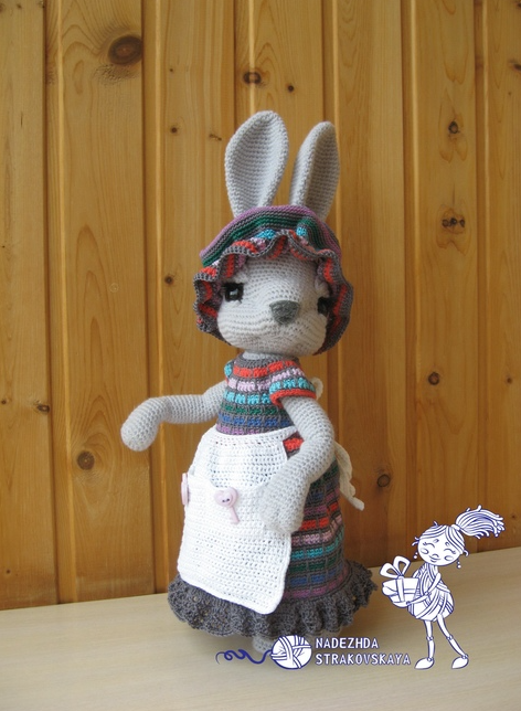 [amigurumi_strakovskaya] Зайка-Хозяйка. Крючок (Надежда Старковская)