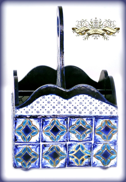 МК по имитации и росписи керамической плитки Азулежу (Альбина Алферова)