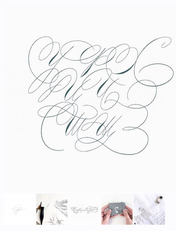 [Каллиграфия] Тонкое перо, Spencerian script (Мария Липецкая)