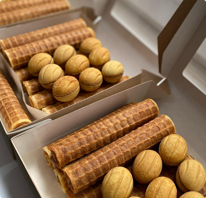 [vafli.krd] Технологические карты: Вафельные трубочки, Вафельные рожки, Орешки